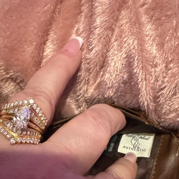 Baby Phat Brown Embossed Wristlet/ wallet - Picture 2 of 6